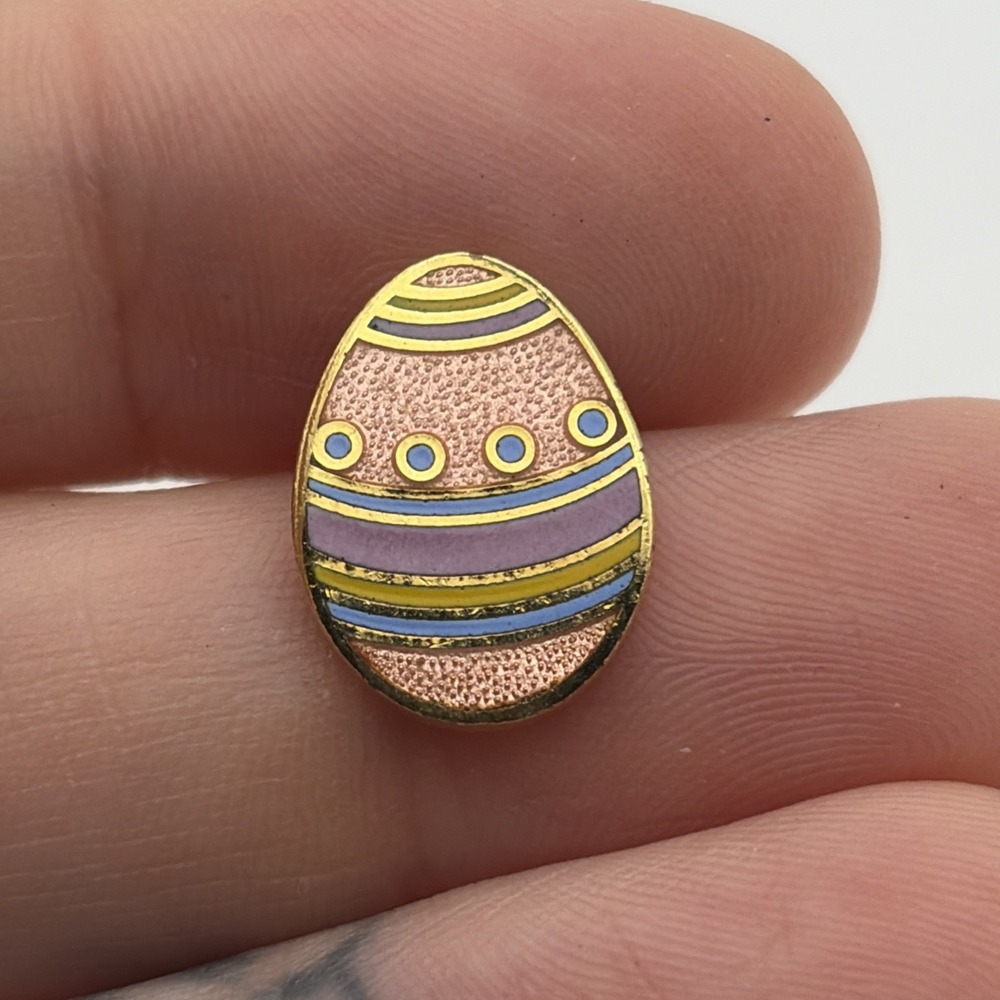 Vintage Hallmark Easter Egg Tiny Lapel Hat Pin